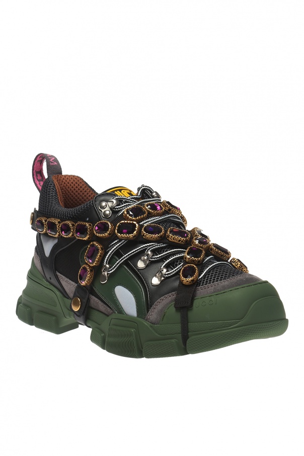 gucci flashtrek on feet